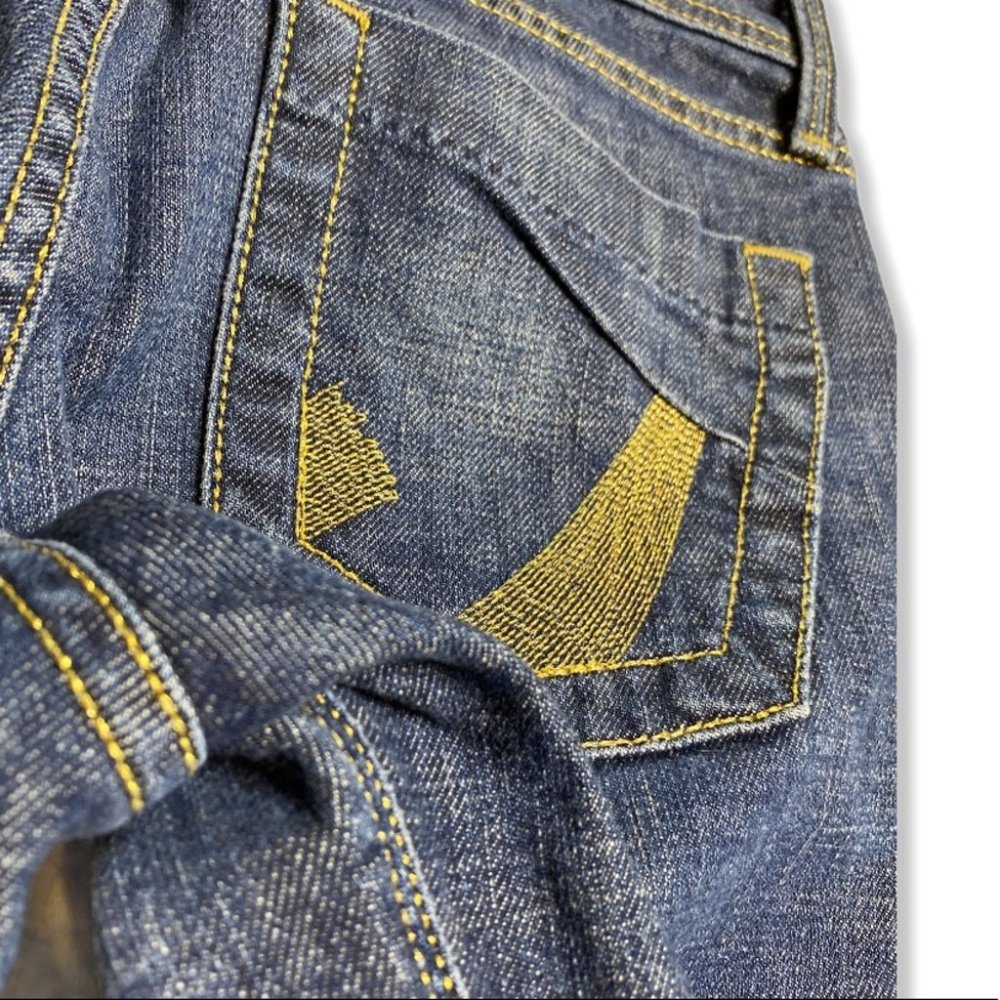 Dry Aged Denim James Jeans Antique Gold Bootleg - Picture 16 of 16